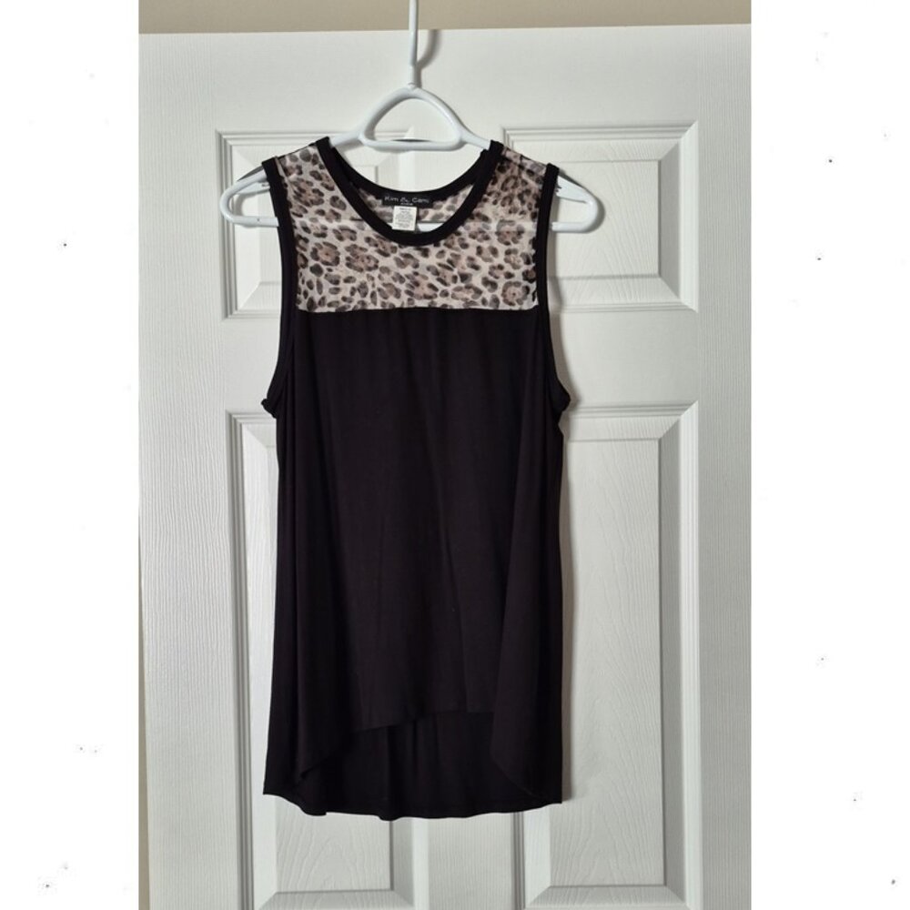 Kim & Cami Leopard Print Tank Top